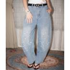  джинсы Denim Denim брюки [ IMARI /i Мали ] Star широкий Denim брюки # женский мужской 