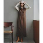 「N.（N. Natural Beauty Basic）」 サロペットスカート MEDIUM ブラウン レディース