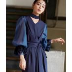 「RUIRUE BOUTIQUE」 パンツドレス 3L ネイビー レディース