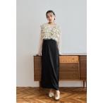 「niana」 セットアップ M ベージュ×ブラック レディース