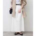 「SLOBE IENA」 「Le Denim」デニムスカート 36 ホワイト レディース