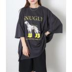 tシャツ DOGプリントBIGTシャツ レディース