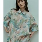ブラウス シャツ Blur Flower Shirt レディース