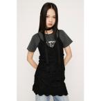 キャミソール KNIT FRILL CAMI TOPS ニットフリルキャミトップス 春服 夏服