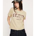 tシャツ 「SNSで話題！」LOGO ON PATCH T/SH ロゴオンパッチティーシャツ 春服 夏服 レディース
