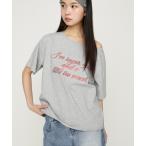 tシャツ 2WAY SHOULDER LOOSE T/SH ツーウェイショルダールーズティーシャツ 春服 夏服 半袖 レディース