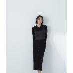 「NATURAL BEAUTY BASIC」 コンビワンピース MEDIUM ブラック レディース