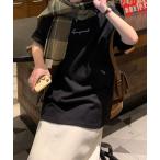 tシャツ レディース シンプル 半袖 ロゴT シャツ トップス オフィスカジュアル きれいめカジュアル 韓国風 レディース