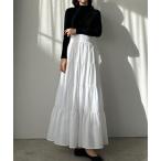 「Louere」 フレアスカート SMALL ホワイト レディース