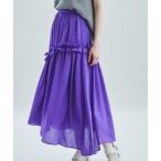 「GRACE CONTINENTAL」 フレアスカート 36 パープル レディース