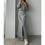 「Louere」 セットアップ LARGE 杢グレー レディース