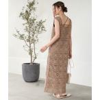 「Bab」 ノースリーブワンピース X-SMALL モカ レディース
