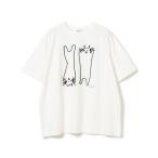 tシャツ アートネコ 刺繍 Tシャツ レディース
