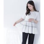 tシャツ ドッキングティアードカットソー レディース