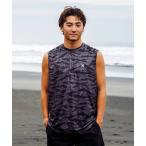 Rush Guard [Hurley: Harley ] cam f Large . рисунок Rush бак UPF50+× скорость .×.. функция RASH ICON CAMO SL мужской 