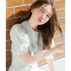 カーディガン シアーレースカラーカーディガン レディース