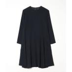 「UNITED ARROWS」 7分袖ワンピース 36 ネイビー レディース