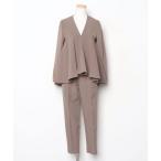 「RUIRUE BOUTIQUE」 パンツスーツ S グレイッシュベージュ レディース
