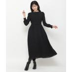 「AND COUTURE」 長袖ワンピース FREE ブラック レディース