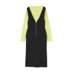「NATURAL BEAUTY BASIC」 サロペットスカート MEDIUM ブラック レディース