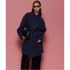 「MAISON SPECIAL」 シャツワンピース FREE ネイビー レディース