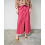「GRACE CONTINENTAL」 デニムスカート 36 レッド レディース