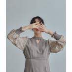 「niana」 長袖ワンピース M ベージュ レディース