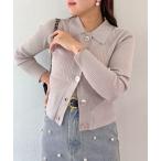 「La boutique BonBon」 ニットカーディガン FREE ピンク レディース