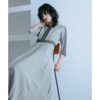 「niana」 7分袖ワンピース M グレー レディース