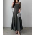 「callautia」 キャミソールワンピース SMALL チャコール レディース