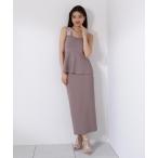 「PROPORTION BODY DRESSING」 キャミソールワンピース MEDIUM ダークグレー レディース