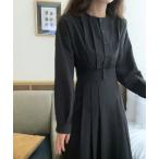 「LAUIR」 長袖ワンピース MEDIUM ブラック レディース