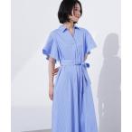 「N.（N. Natural Beauty Basic）」 シャツワンピース MEDIUM ブルー系その他 レディース