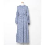 「SENSE OF PLACE by URBAN RESEARCH」 長袖ワンピース FREE ブルー レディース