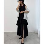「CENEA」 ノースリーブワンピース LARGE ブラック レディース