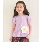 tシャツ フラワーポシェット半袖Tシャツ キッズ 子供服 女の子