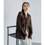 ブラウス シャツ 2WAY柄シアー長袖シャツ　664892 レディース
