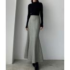 「Louere」 ロングスカート SMALL グレー レディース