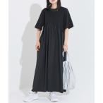 「LAVEANGE」 ドッキングワンピース 5L ブラック レディース