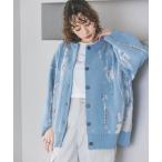 「JEANASIS」 ニットカーディガン FREE ブルー レディース