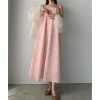 「Louere」 キャミソールワンピース MEDIUM ピンク レディース