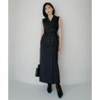 「anuans」 ノースリーブワンピース SMALL ブラック レディース