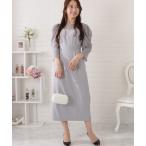 「Lace Ladies」 7分袖ワンピース M グレー レディース