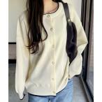 「GeeRA」 ニットカーディガン LARGE アイボリー レディース