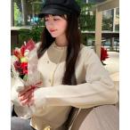 「Cherir Mignon」 ニットカーディガン FREE アイボリー レディース