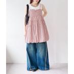 「w closet」 キャミソールワンピース FREE レッド系その他 レディース