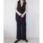 「junoah」 セットアップ MEDIUM ブラック レディース