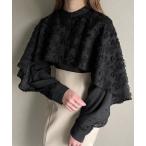 「junoah」 長袖ブラウス X-LARGE ブラック レディース