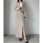「Louere」 セットアップ X-LARGE グレイッシュベージュ レディース