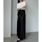 「Louere」 ロングスカート LARGE ブラック レディース